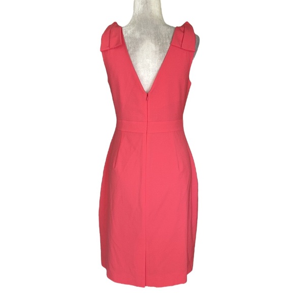 J. Crew Pink Origami Bow Detail Sleeveless Sheath Dress - 12 - Picture 9 of 15